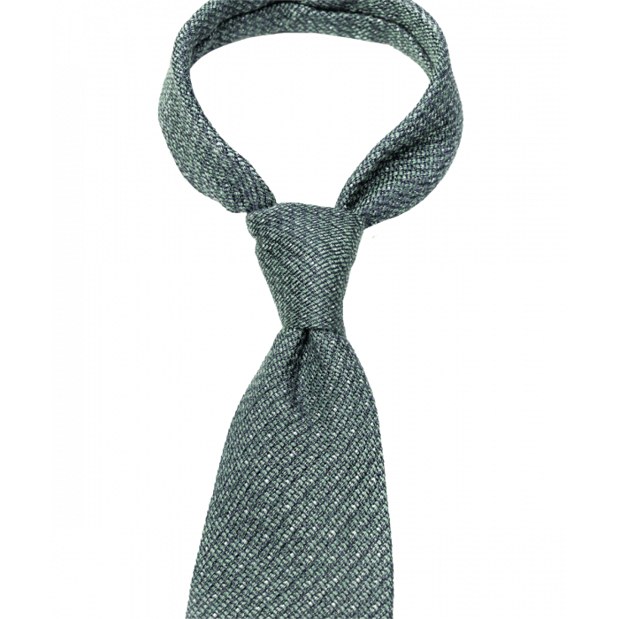 Zielony krawat w groszki